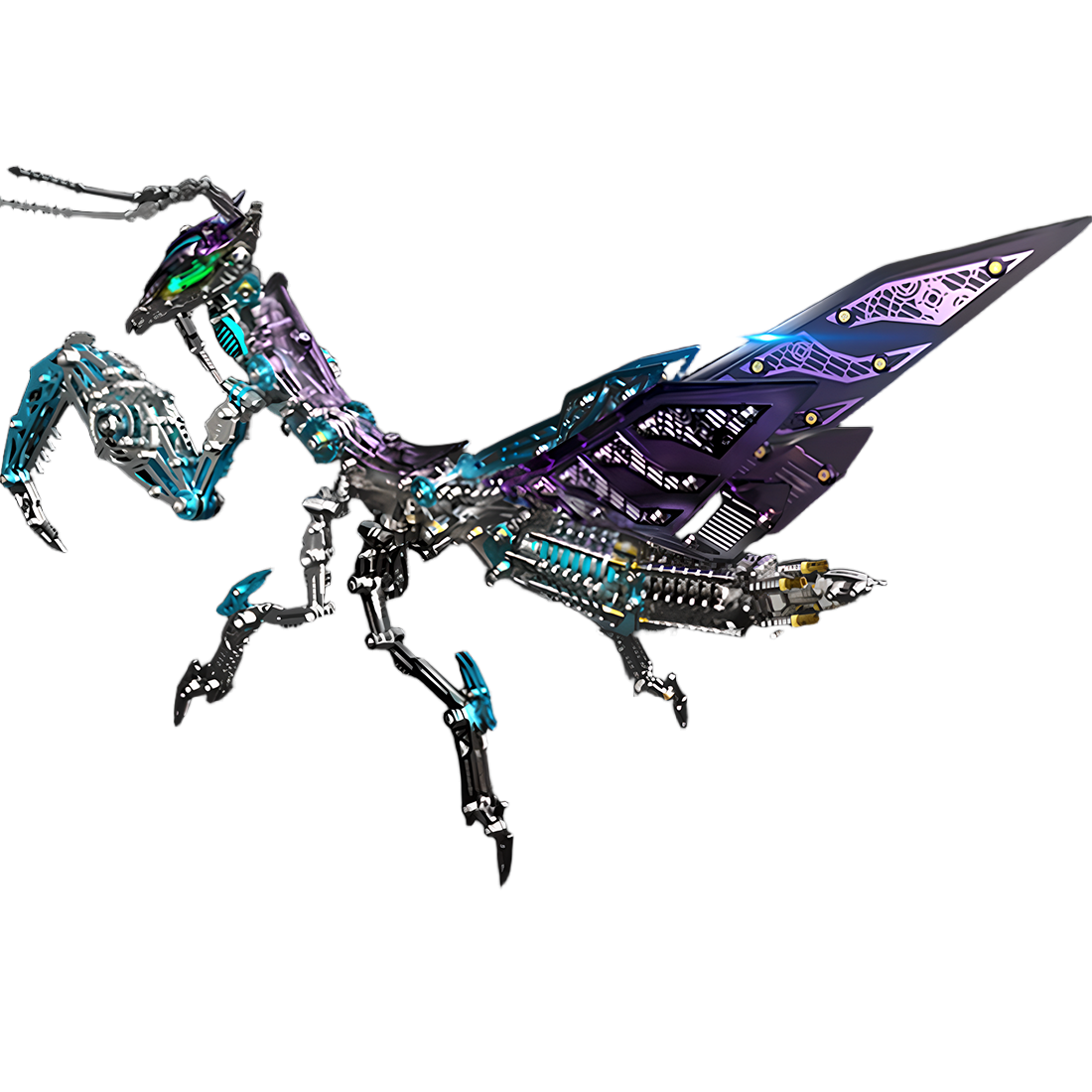 Build a Cyber Mantis by Hand! This Metal Model Kit Is The Perfect Stress Relief Hobby For Adults