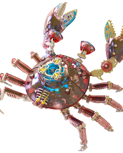 Tablefunny Creative Metal Assembly Mechanical Crab, Exquisite Model Collectible