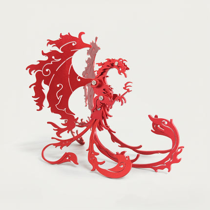 Mechanical Red Zhuque 3D puzzle Metal Kits, ideal for puzzle enthusiasts who appreciate bold and cultural assembly, mythology and steampunk fans fascinated by its fiery ancient-fantasy design, and collectors/hobbyists curating impactful display pieces, provides a fun and challenging build with striking red details. It’s a powerful, fantasy-mecha premium metal model perfect for vibrant decor, captivating display, and a bold focal point for your funny table that merges mythical Zhuque’s blazing intensity with