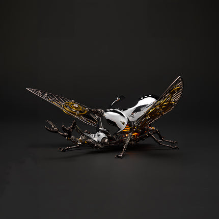 Tablefunny Steampunk Rhinoceros Beetle -  DIY Mechanical Insect Model & Interactive Desktop Decor