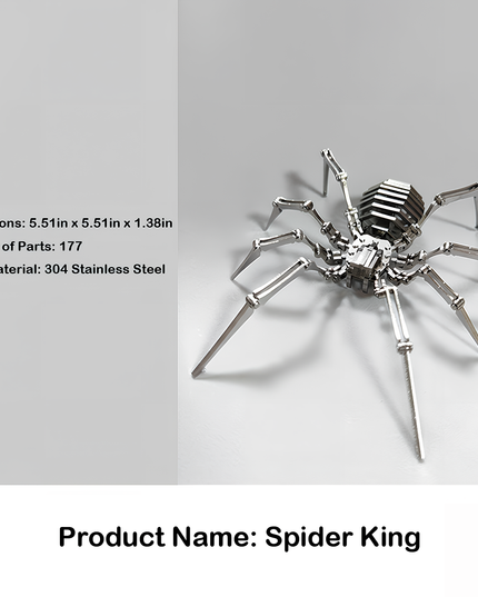 Tablefunny DIY Spider King Metal Model (500PCS+) for Gifts or As A Desktop Ornament