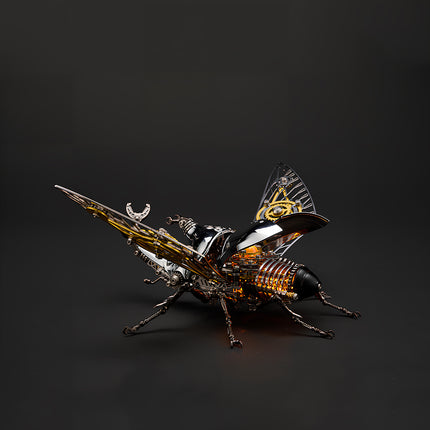 Tablefunny Steampunk Rhinoceros Beetle -  DIY Mechanical Insect Model & Interactive Desktop Decor