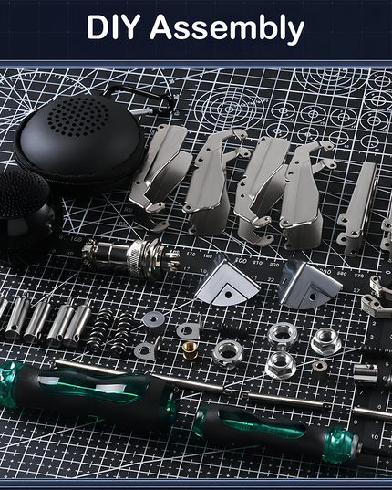 Embark on a hands-on crafting journey with the Steampunk Mechanical Scorpion 3D Puzzle Metal Kit with Bluetooth Speaker—a comprehensive DIY experience that includes everything you need for assembly. This kit delivers 1,467 precision metal parts, a built-in Wireless Bluetooth V4.2 Speaker, and essential tools (like the featured screwdrivers) for a seamless build. With an estimated assembly time of 7-8 hours (adjusting for skill level)