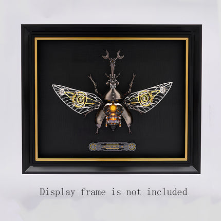 Tablefunny Steampunk Rhinoceros Beetle -  DIY Mechanical Insect Model & Interactive Desktop Decor
