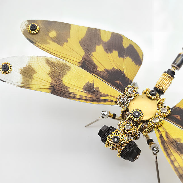Steampunk Dragonfly 3D Kit: Exquisite Detail Assembly for Relaxing DIY Fun, Perfect Gift for Hobbyists & Chic Home Decor