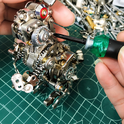 Tablefunny Steampunk Mechanical Rabbit & Missile Base -3D Metal Puzzle Kits