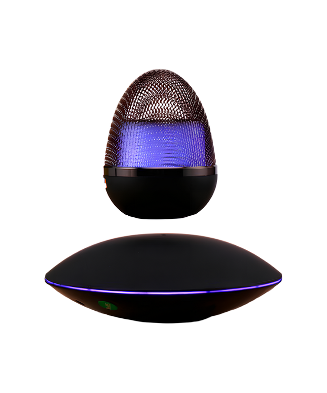 Tablefunny Magnetic Levitation Speaker Ornament - Levitating Audio Device on Magnetic Base