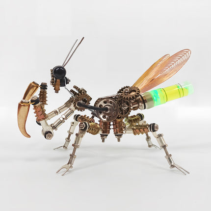 Tablefunny Steampunk Mechanical Mantis 3D Metal Model Kit-294PCS DIY Assembly Insect Art Decor