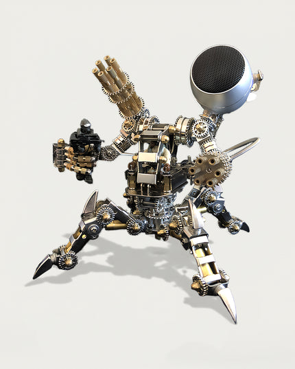 Steampunk-style 3D puzzle Metal Kits - DIY assembled funny table metal model with intricate gears and mechanical design