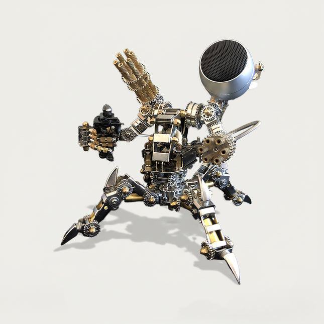 Steampunk-style 3D puzzle Metal Kits - DIY assembled funny table metal model with intricate gears and mechanical design