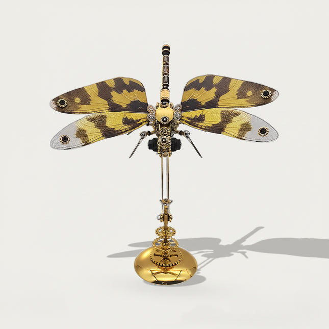 Steampunk Dragonfly 3D Kit: Immersive DIY Assembly with Intricate Details, Ideal Home Decor & Unique Gift for Hobbyists