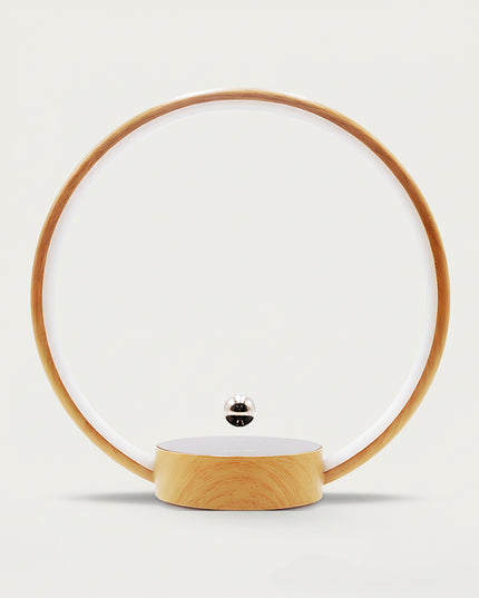 Table Funny Magnetic Levitation Minimalist Decor - An innovative creation for design enthusiasts, tech lovers, and minimalist decor admirers, this piece from Table Funny features a magnetic levitation decor with a wooden circular frame, subtle ambient lighting, and a tiny metallic floating sphere. Highlighted by its floating minimalist silhouette, magnetic levitation technology, clean lines, and natural wood texture integration