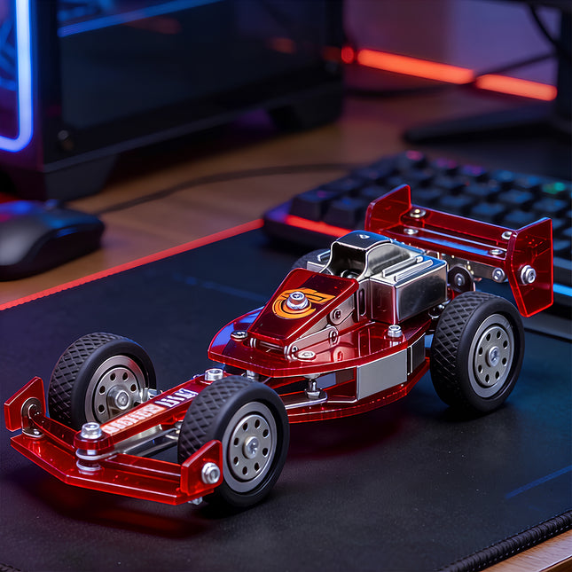 Tablefunny F1 Formula Racing Car -Stainless Steel 3D Metal Model