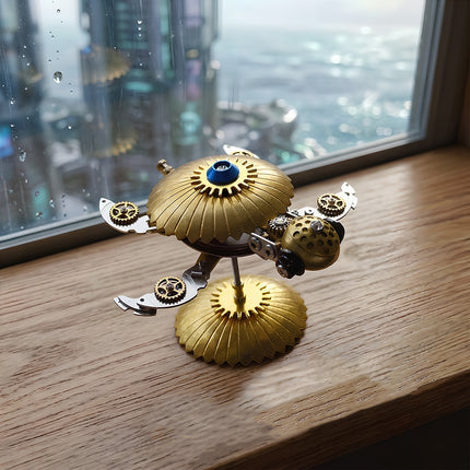 Tablefunny 3D Metal Puzzle Mechanical Sea Turtle Model Kit-DIY Steampunk Metal Assembly Craft