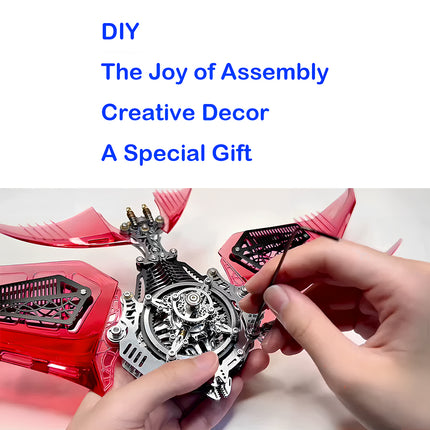 Tablefunny Precision Metal Assembled Angel Fish Model - Metal Kit 416PCS