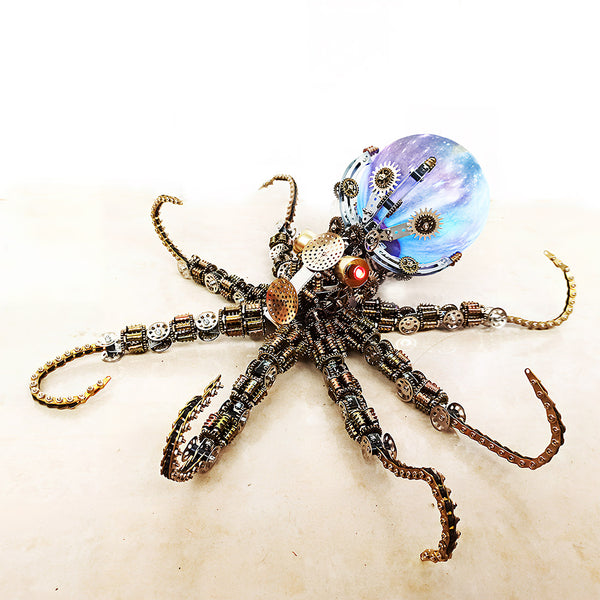 Tablefunny Mechanical Octopus DIY Metal Puzzle Kit - Creative Desktop Decor