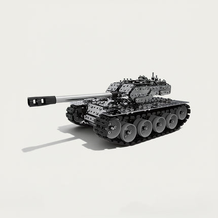 3D-Puzzle-Metallbausatz „Main Battle Tank“ – Ein selbst zusammenbaubares Tischmodell, das Ihnen viel Freude beim Zusammenbau eines äußerst realistischen, detailreichen und kraftvoll gestalteten gepanzerten Fahrzeugs bereitet. Erleben Sie den Nervenkitzel, eine gepanzerte Miniaturlegende in die Realität zu verwandeln und ein faszinierendes Tischmodell zu schaffen.