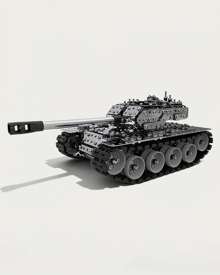 3D-Puzzle-Metallbausatz „Main Battle Tank“ – Ein selbst zusammenbaubares Tischmodell, das Ihnen viel Freude beim Zusammenbau eines äußerst realistischen, detailreichen und kraftvoll gestalteten gepanzerten Fahrzeugs bereitet. Erleben Sie den Nervenkitzel, eine gepanzerte Miniaturlegende in die Realität zu verwandeln und ein faszinierendes Tischmodell zu schaffen.