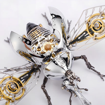 Tablefunny Steampunk Rhinoceros Beetle -  DIY Mechanical Insect Model & Interactive Desktop Decor