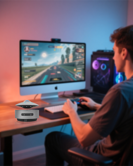 Tablefunny Magnetic Levitation Bluetooth Speaker - UFO - Shaped Floating Audio