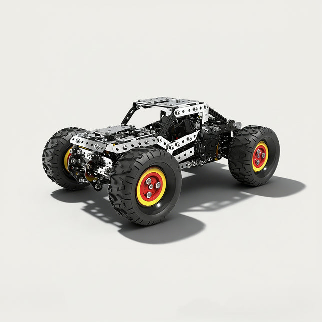 3D-Puzzle-Metallbausatz für Geländewagen – Ein selbst zusammenbaubares Tischmodell mit robustem, detailreichem und dynamischem Offroad-Design. Durch die Kombination aus spannendem und anspruchsvollem Zusammenbauprozess und kreativer Metallverarbeitung entsteht ein lebendiges Tischmodell.