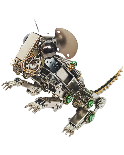 Steampunk Mechanical Mouse 3D Puzzle Metal Kit - A captivating DIY project for mechanics and steampunk enthusiasts, this self-assembled creation presents a mechanical mouse with metallic components, intricate gear-driven mechanisms, and vintage-inspired design. It’s a desk-worthy piece that blends engineering precision with artistic creativity, ideal for those seeking a unique build and a distinctive display.