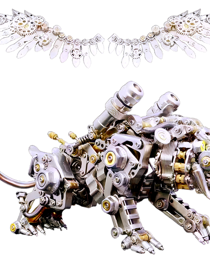 Tablefunny Fortune Tiger 3D Metal Puzzle Kit - Exquisite DIY Model, Creative Desktop Display