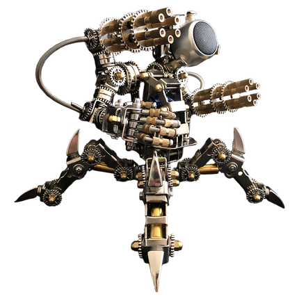  Steampunk spider robot metal model kit. This intricate DIY 3D puzzle is a funny table centerpiece, perfect for hobbyists who enjoy unique Metal Kits and building a "table funny" display