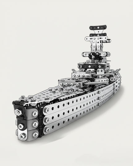 Battleship 3D puzzle Kits - A grand fun toy for naval history enthusiasts, this DIY assembled table funny model showcases an authentic, intricate, and imposing warship design. It lets you assemble a piece of maritime legacy component by component, and the finished battleship becomes a remarkable desktop centerpiece, making it a captivating fun toy steeped in naval grandeur.