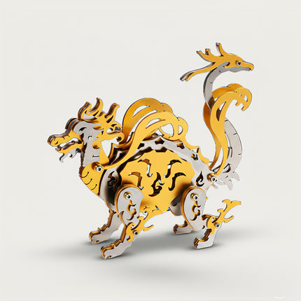 Mechanical Golden Xuanwu 3D puzzle Metal Kits, ideal for puzzle enthusiasts craving culturally rooted assembly, mythology and steampunk fans fascinated by its majestic ancient-fantasy design, and collectors/hobbyists curating sophisticated display pieces, provides a fun and challenging build with opulent metallic-gold details. It’s a stately, fantasy-mecha premium metal model perfect for culturally inspired decor, striking display, and a regal focal point for your funny table that merges mythical Xuanwu’s s
