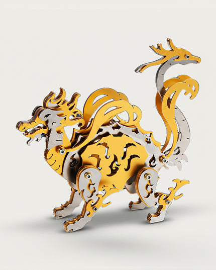 Mechanical Golden Xuanwu 3D puzzle Metal Kits, ideal for puzzle enthusiasts craving culturally rooted assembly, mythology and steampunk fans fascinated by its majestic ancient-fantasy design, and collectors/hobbyists curating sophisticated display pieces, provides a fun and challenging build with opulent metallic-gold details. It’s a stately, fantasy-mecha premium metal model perfect for culturally inspired decor, striking display, and a regal focal point for your funny table that merges mythical Xuanwu’s s