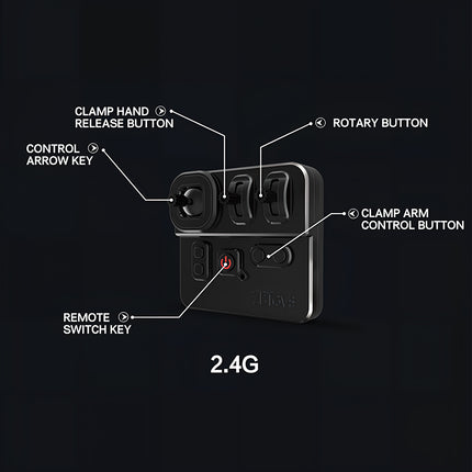 A 2.4G wireless remote control instructions diagram for a metal model, built from 3D puzzle Metal Kits as an awesome steampunk puzzle steam punk mech accessory.