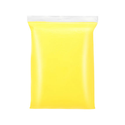 Bright yellow lightweight modeling clay pack, perfect for cheerful and creative table funny crafts and DIY decorations