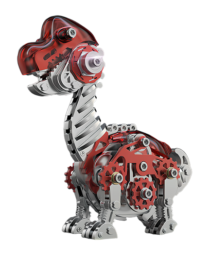 Tablefunny DIY Metal Assembly Robot Dinosaur - 213PCS Educational 3D Model Toy