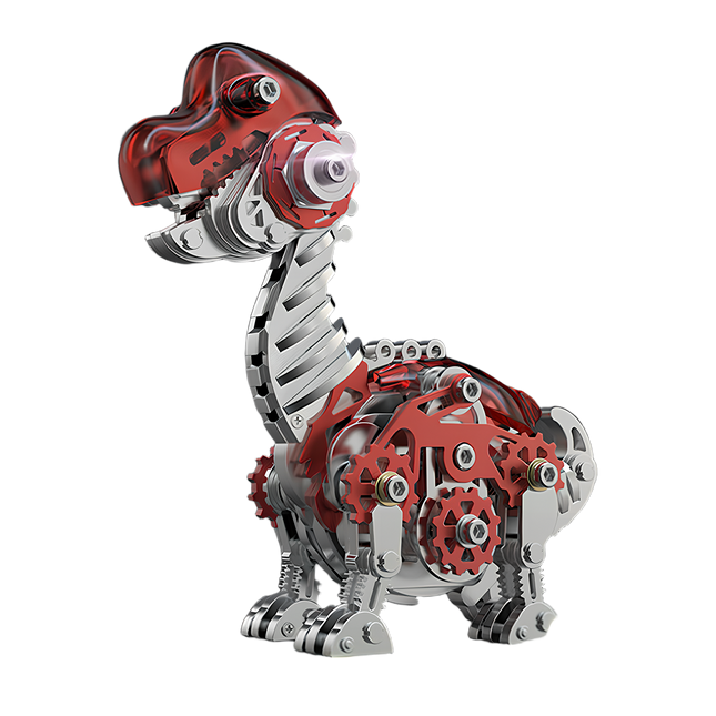 Tablefunny DIY Metal Assembly Robot Dinosaur - 213PCS Educational 3D Model Toy
