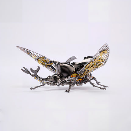 Tablefunny Steampunk Rhinoceros Beetle -  DIY Mechanical Insect Model & Interactive Desktop Decor