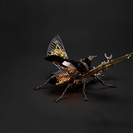 Tablefunny Steampunk Rhinoceros Beetle -  DIY Mechanical Insect Model & Interactive Desktop Decor
