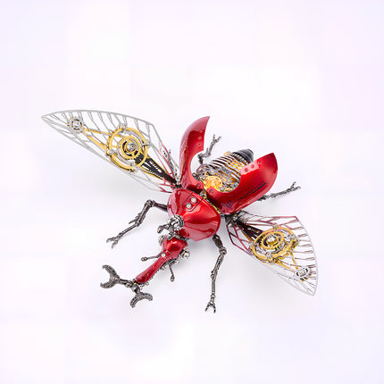 Tablefunny Steampunk Rhinoceros Beetle -  DIY Mechanical Insect Model & Interactive Desktop Decor