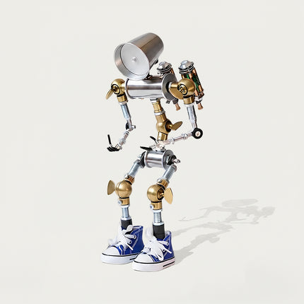 Tablefunny Steampunk Metal 3D Puzzle Robot Desk Lamp – The Stargazer DIY Mechanical Night Light Kit