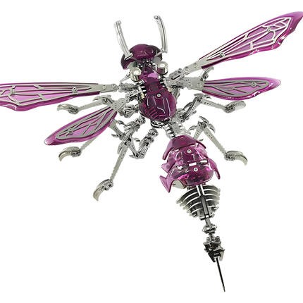 High-resolution cutout of a maquette en metal insect, showcasing its intricate design for product listings.