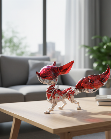 Tablefunny Metal Fox Assembly Model, DIY Metal Kit 339PCS