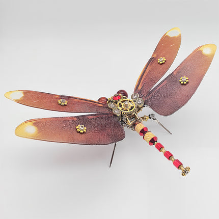 DIY 3D Puzzle Metal Kits - Steampunk Dragonfly Metal Model: Versatile Decor for Funny Table, Cafe Counter & Hobby Exhibition Displays
