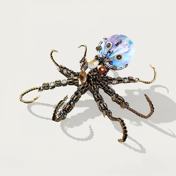 Tablefunny Mechanical Octopus DIY Metal Puzzle Kit - Creative Desktop Decor