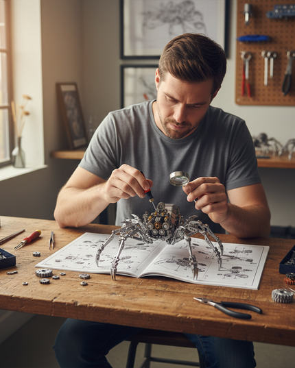 Tablefunny DIY Spider King Metal Model (500PCS+) for Gifts or As A Desktop Ornament