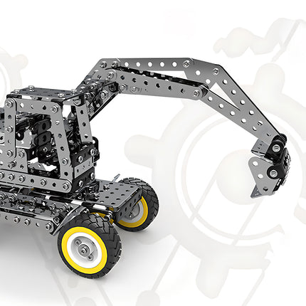 Intricate mechanical steampunk digger design with visible nuts and bolts, showcasing a high-quality steampunk puzzle aesthetic.