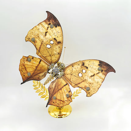 Steampunk puzzle butterfly metal model, a unique 3D puzzle Metal Kit perfect for mechanical steampunk enthusiasts.