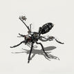 Mechanical Wasp (without base) / Black