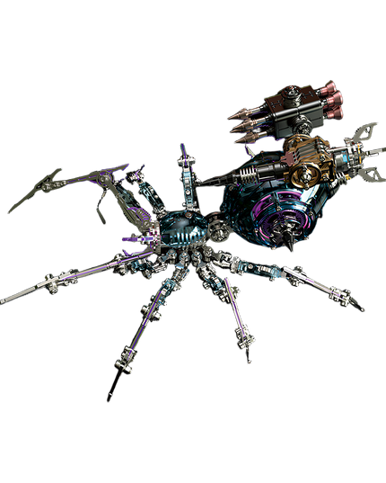 Tablefunny DIY Mechanical Spider Metal Kit Model, Adult High-Difficulty Puzzle Toy