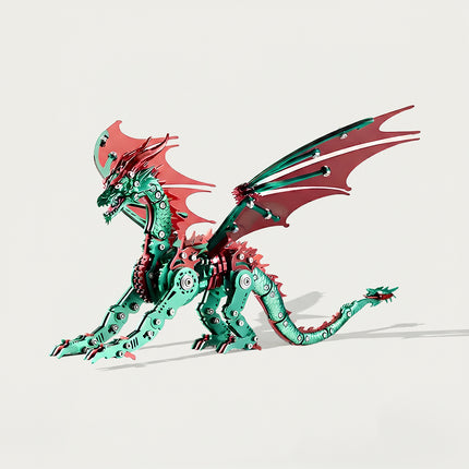 Tablefunny Mechanical Dragon DIY 3D Metal Model Kit- Adult Hobby Assembly Puzzle
