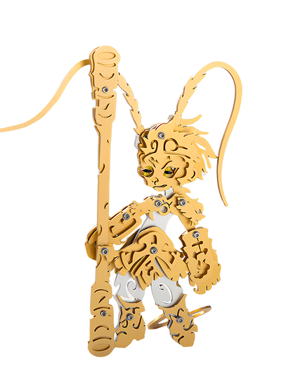 Tablefunny DIY Little Monkey King Metal Assembly Model 86PCS